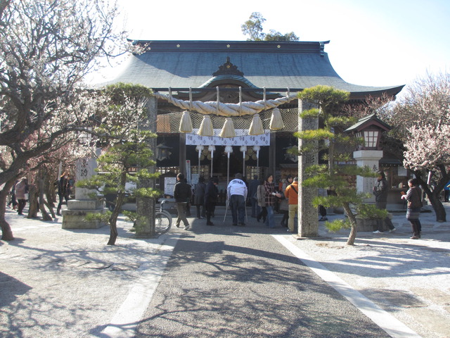 綱敷天満宮にて