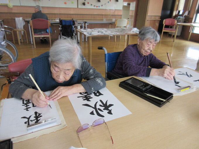 習字クラブが行われました②