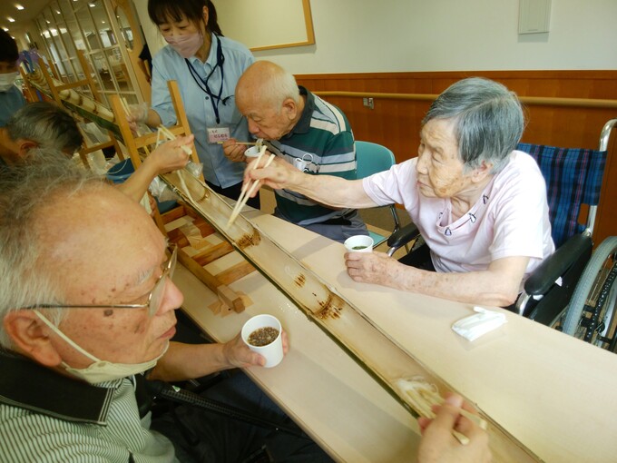 流しそうめん①