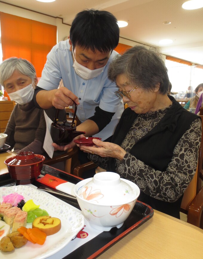 デイサービス　☆お正月の祝い膳☆彡