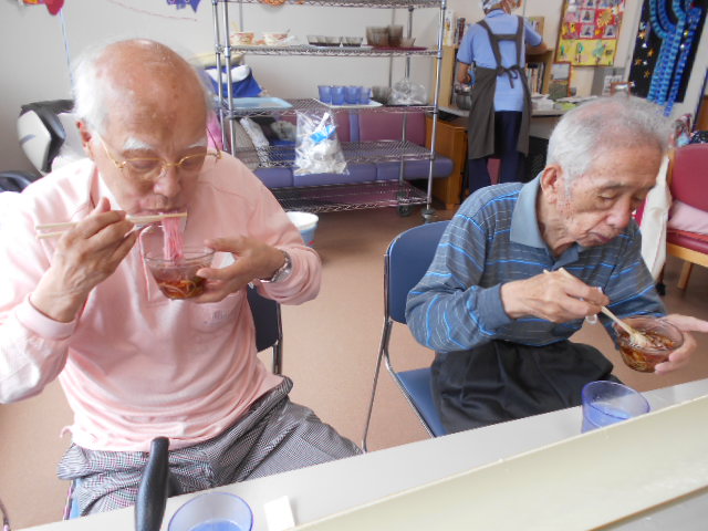 そうめん流し（デイサービス）