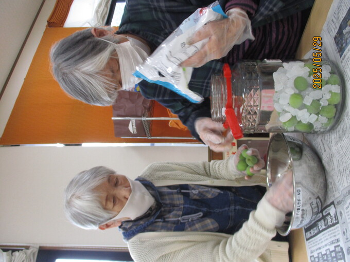 デイサービス　☆梅ジュース作り☆彡②