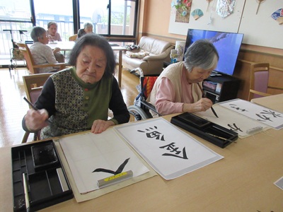 夏の習字クラブ☆彡