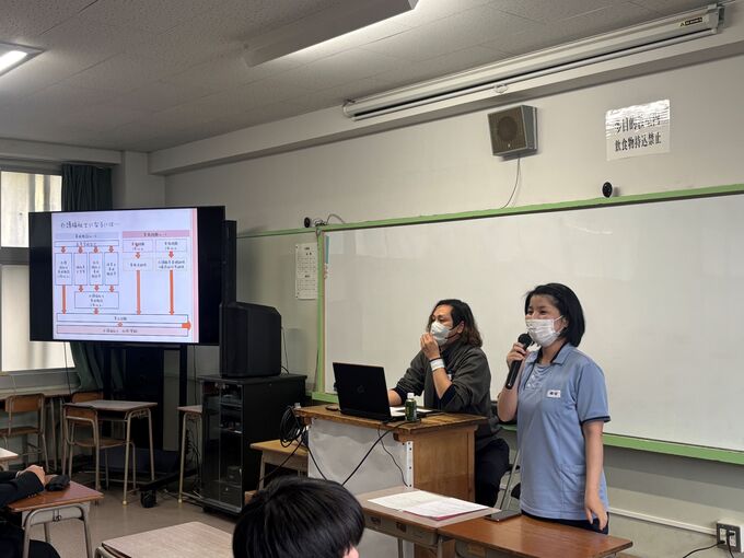 豊国学園に出前授業に行ってきました。